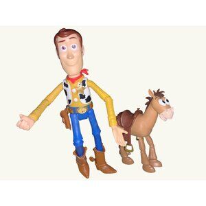 Disney Pixar Toy Story Woody and  Bullseye Toy Action Figures